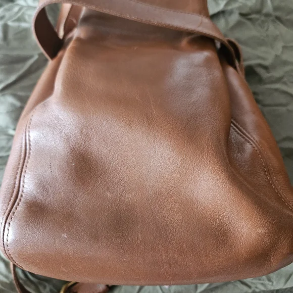 VTG COACH Brown Leather Crossbody Bucket Bag - Picture 7 of 7